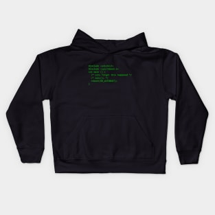 Coder life advice : Lets forget this happened Kids Hoodie